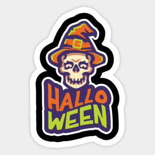 Happy HELLOWEEN skeleton Sticker